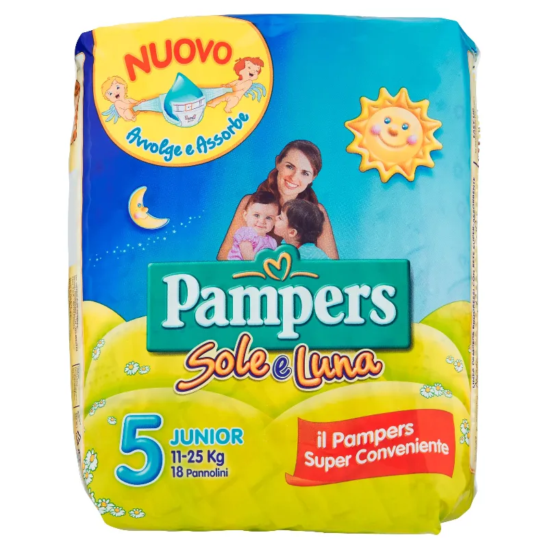 PAMPERS SOLE&LUNA N.5 JUNIOR 11-25KG X15