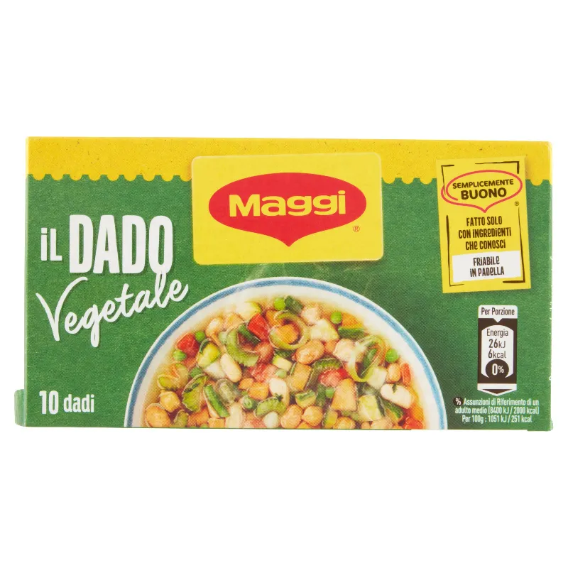 MAGGI 10 DADI RICETTA MEDITERRANEA VEGETALE GR.100
