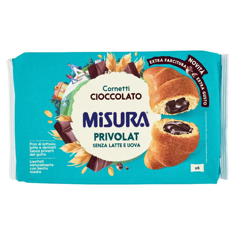 MISURA CORNETTO PRIVOLAT X6 CIOCCOLATO GR.298