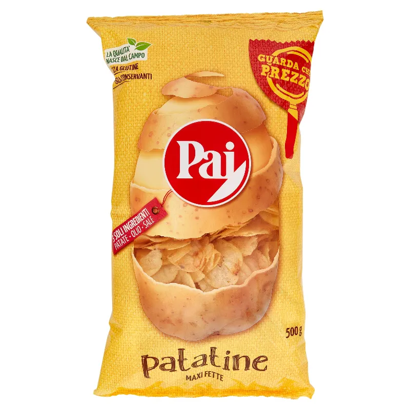 PAI CHIPS TRASPARENTI GR.500