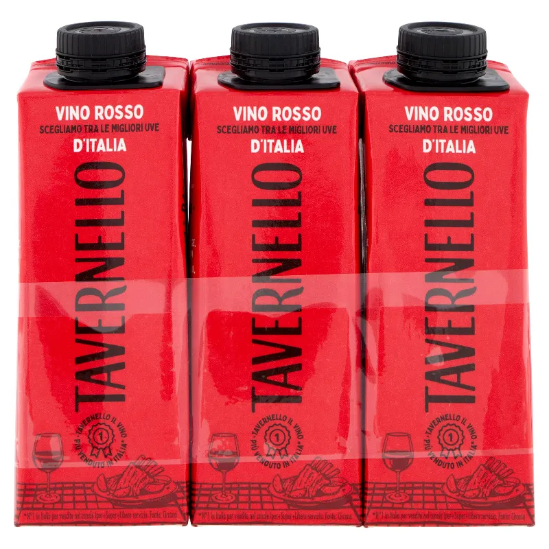 TAVERNELLO VINO ROSSO BRIK CL.25X3