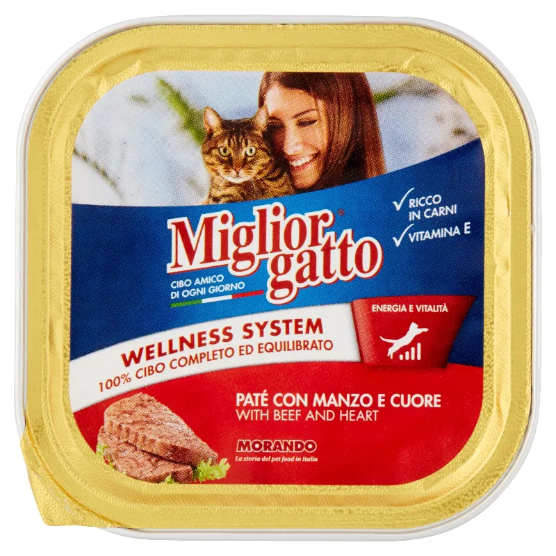 MIGLIOR GATTO PATE VASCH.MANZO GR.100