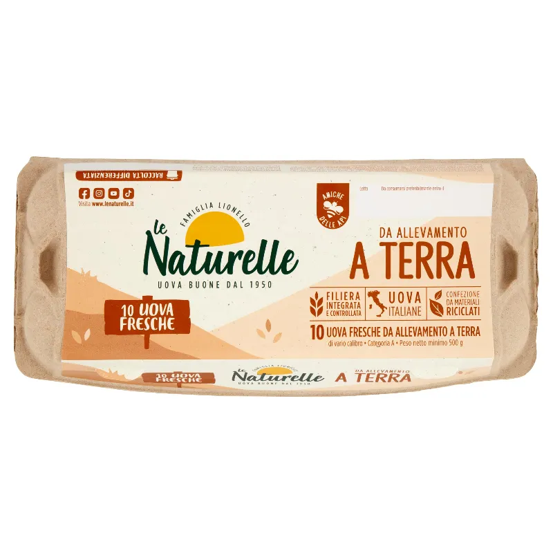 LE NATURELLE UOVA FRESCHE ALLEVATE A TERRA M X10