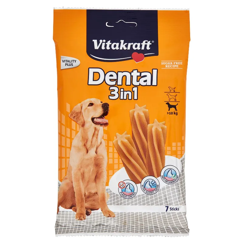 VITAKRAFT DENTAL 3IN1 SNACK MEDIUM X7 GR.180