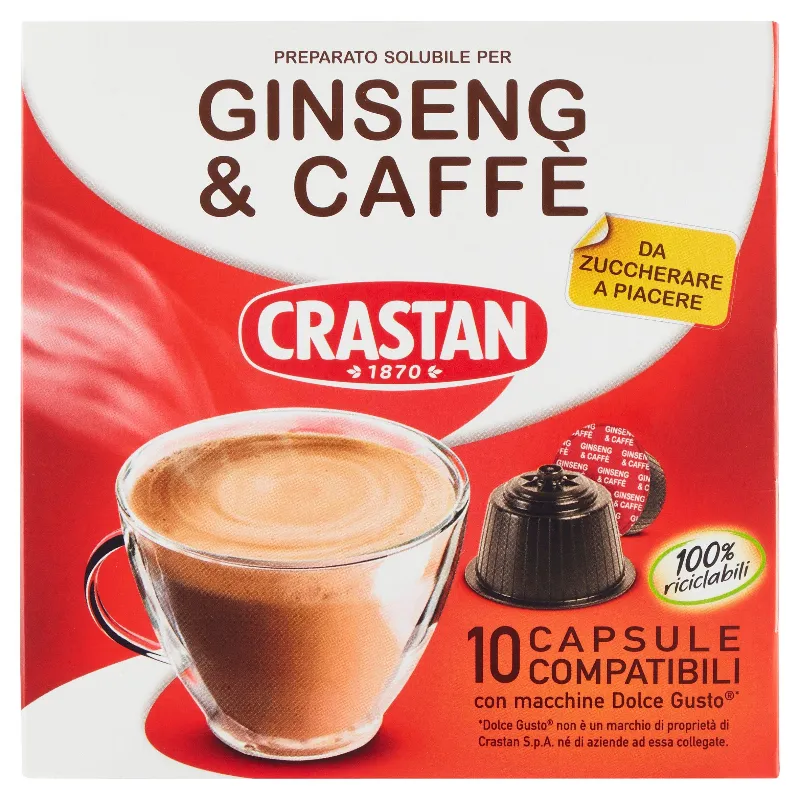 CRASTAN CAPSULE NDG X10 GINSENG & CAFFÈ GR.90