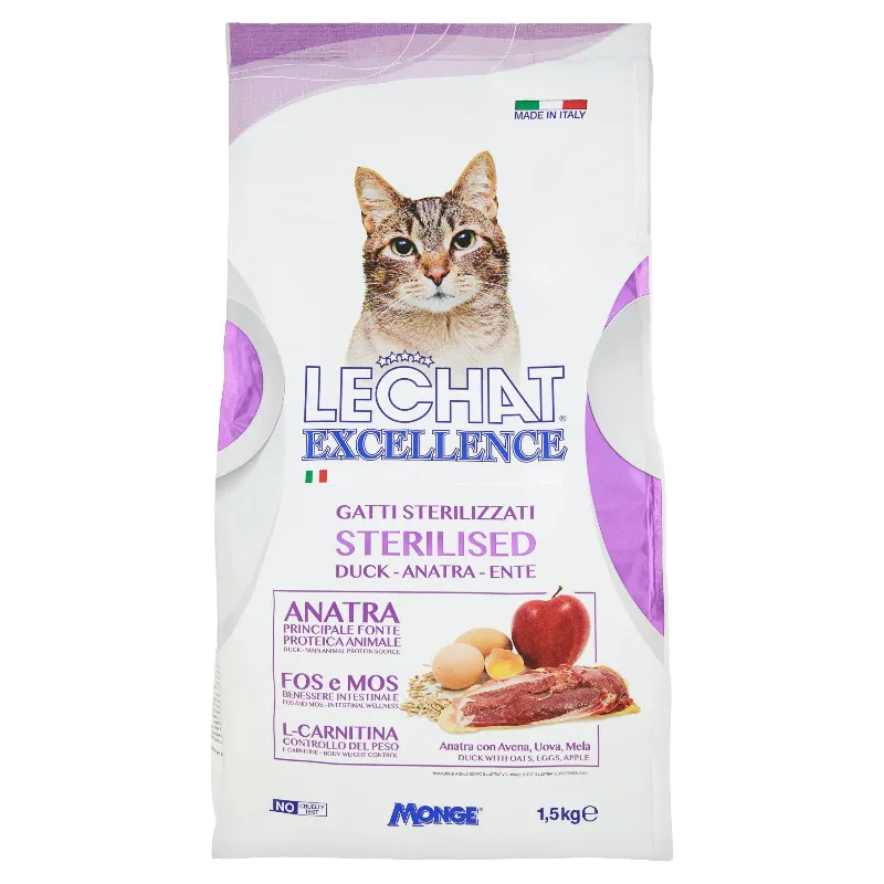 LECHAT EXCELLENCE CROC.STERILISED ANATRA KG.1,5