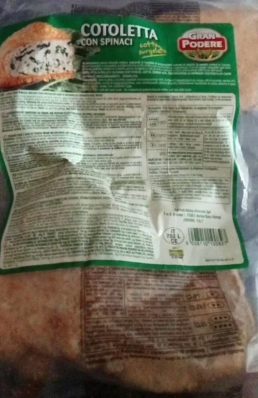 GRAN PODERE COTOLETTE CON SPINACI 1KG SURG.