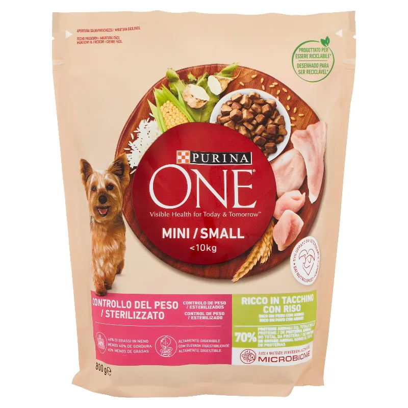 PURINA ONE CANE MINI WEIGHT CONTROL TACCH. GR.800