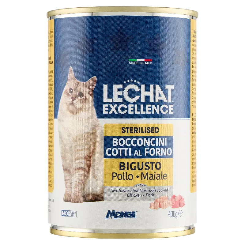 LECHAT EXCEL.BOCC.STERIL.BIGUSTO POL/MAIALE GR400