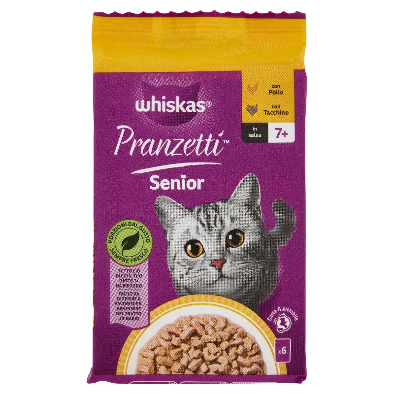 WHISKAS PRANZETTI IN SALSA 7+ POL/TACCH.GR50 X6