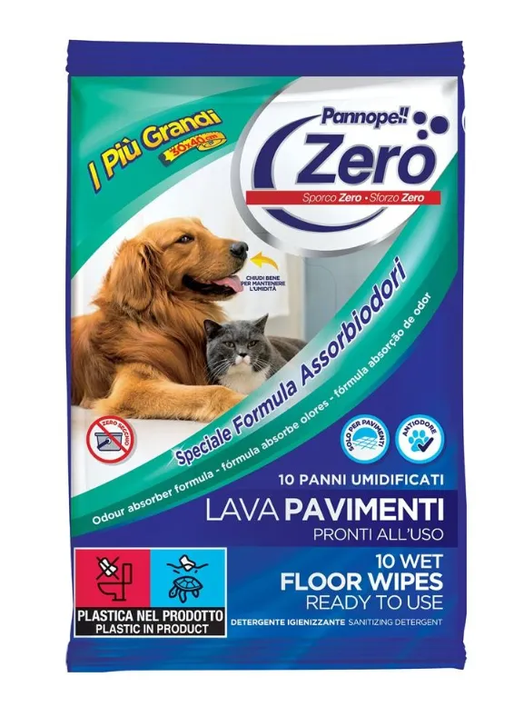 PANNOPEL ZERO PANNI UMIDIF.LAVAPAV.X10 CM30X40