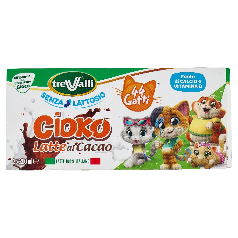 TRE VALLI LATTE CIOKO TRIS ML.200