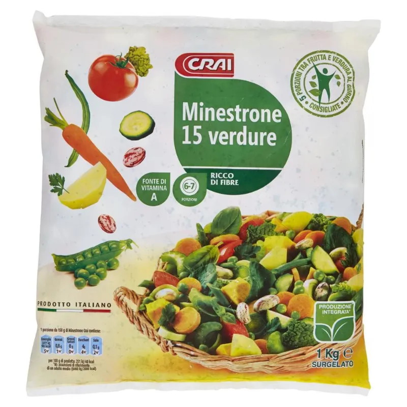CRAI MINESTRONE 15 VERDURE KG.1