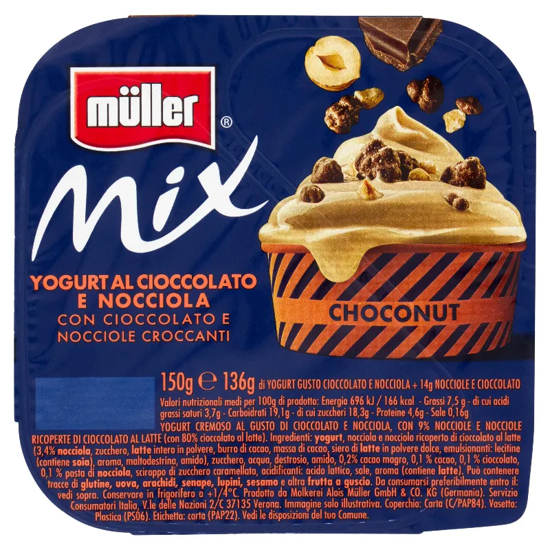 MULLER MIX CHOCONUT YOG NOCC&CIOCC GE.150