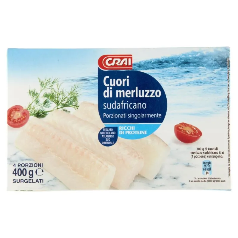 CRAI CUORI DI MERLUZZO SUDAFRICANO GR.400