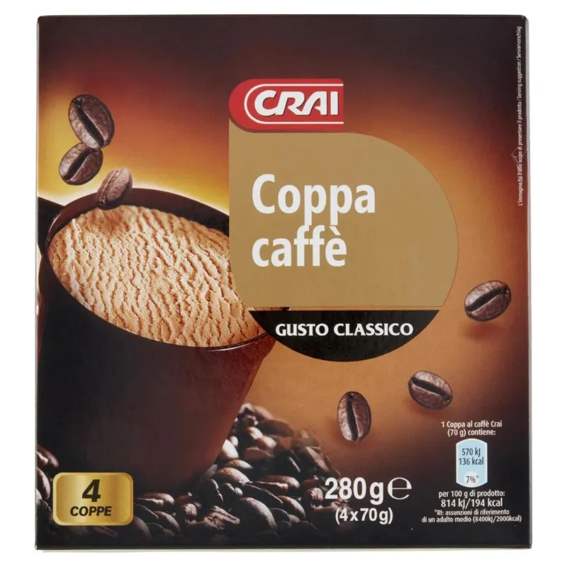 CRAI GELATO COPPA CAFFE' GR.280
