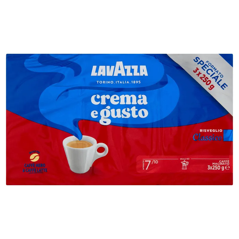 LAVAZZA CAFFE' CREMA & GUSTO CLASSICO GR.250X3 I&O