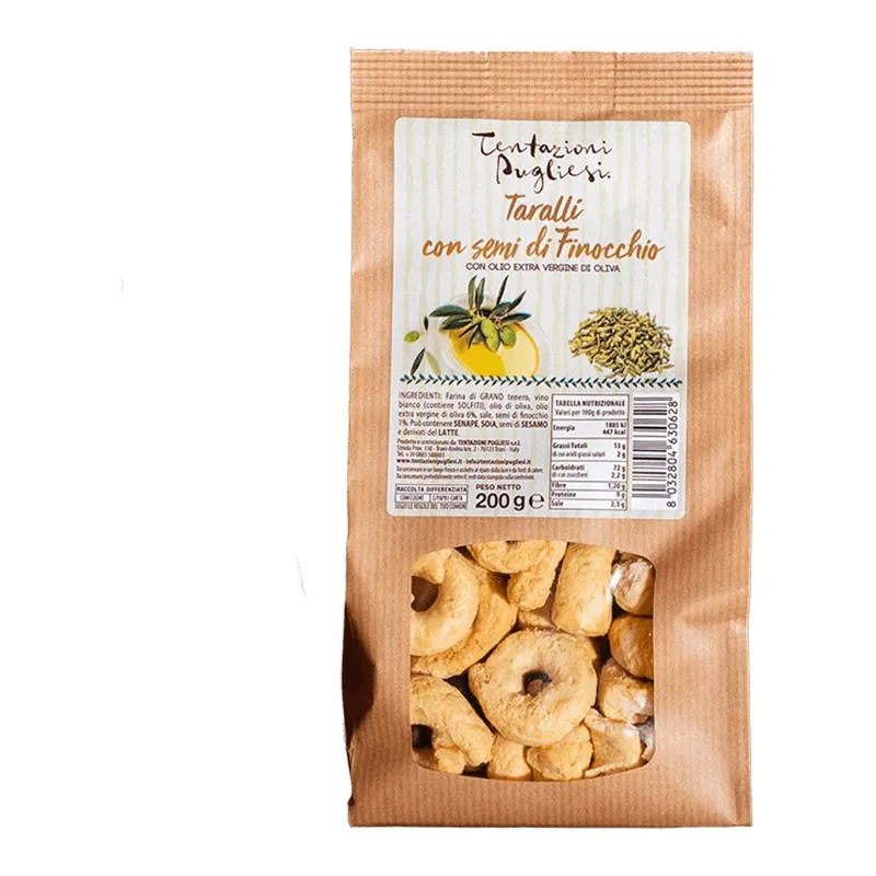 TENTAZIONI PUGLIESI TARALLI CON FINOCCHIO GR.200