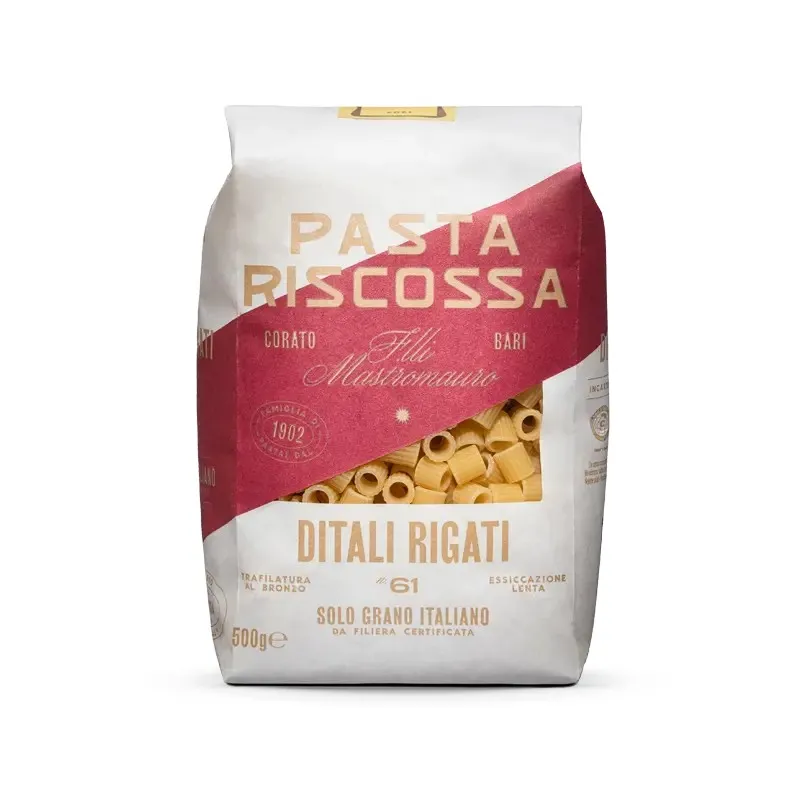 RISCOSSA 100% ITALIANO DITALI RIGATI GR.500