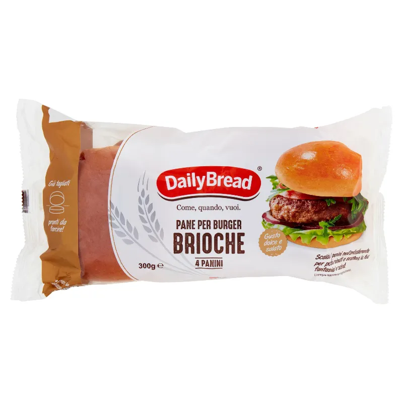 DAILY BREAD PANE PER BURGER BRIOCHE GR.300