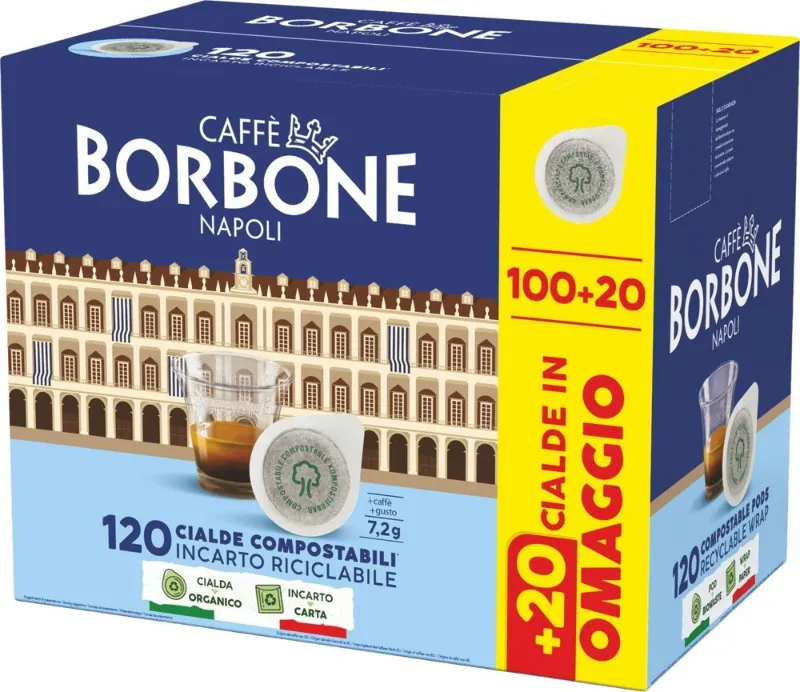 BORBONE 100 CIALDE MISCELA DECISA + 20 OMAGGIO