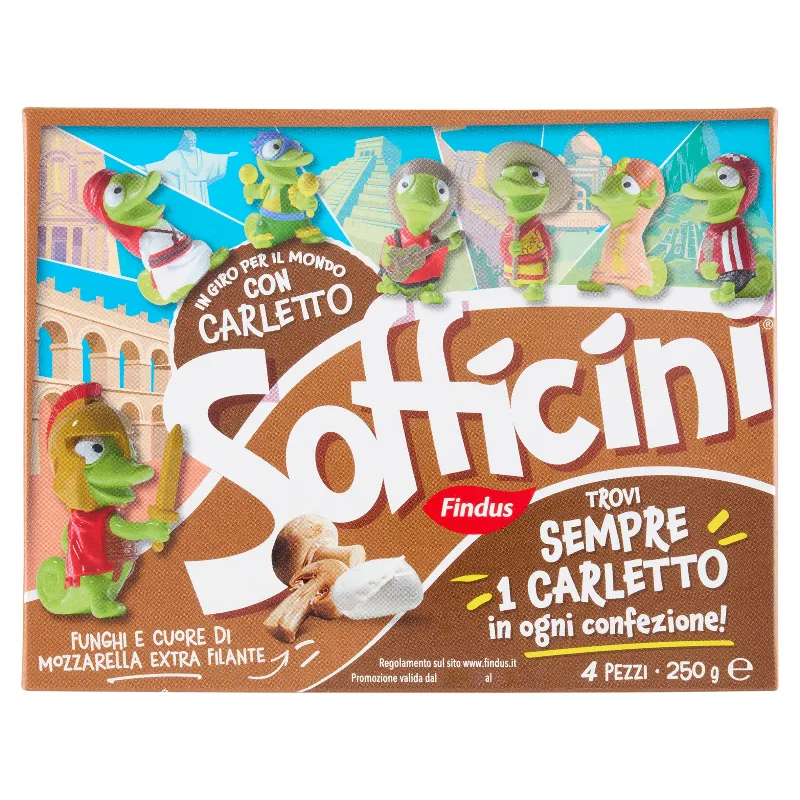 FINDUS SOFFICINI FUNGHI E MOZZARELLA GR.250