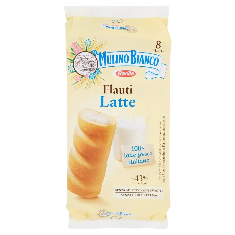 MULINO BIANCO FLAUTI LATTE GR.280