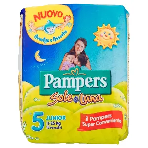 PAMPERS SOLE&LUNA N.5 JUNIOR 11-25KG X15