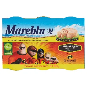 MAREBLU' TONNO OLIO OLIVA GR.80X6