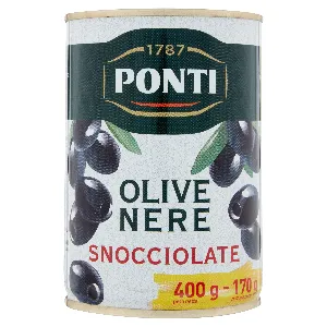PONTI OLIVE NERE SNOCCIOLATE IN SALAMOIA GR.400