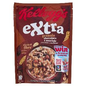 KELLOGG'S EXTRA CIOCCOLATO E NOCCIOLE GR.375