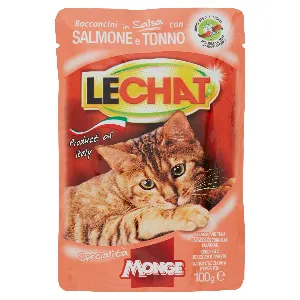 LECHAT BOCCONI BUSTA SALMONE/TONNO GR.100