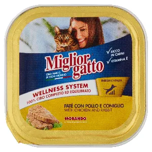 MIGLIOR GATTO PATE VASCH.POLLO/CONIGLIO GR.100