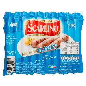 SCARLINO WURSTEL CLASSICO SUINO X10 PZ KG.1