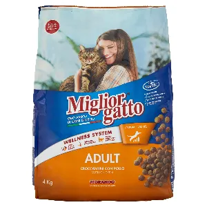 MIGLIOR GATTO CROC.ADULT POLLO KG.4