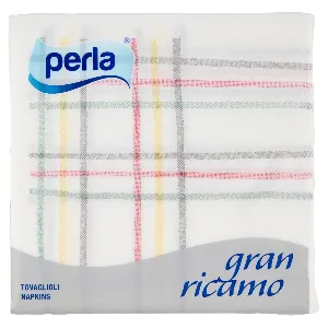 PERLA TOVAGL.GRAN RICAMO 2V X45 CM38X38