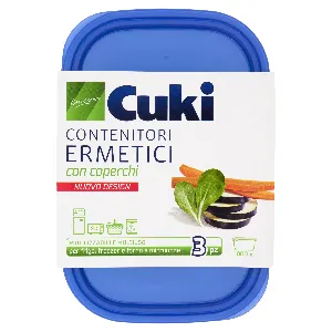 CUKI CONTENITORI ERMETICI PLAST.LT.1 C/COP.X3