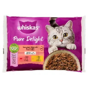 WHISKAS PURE DELIGHT STRACCETTI MAN/POL GR85 X4