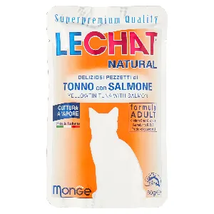 LECHAT NATURAL BUSTA TONNO/SALMONE GR.80