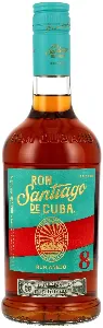 SANTIAGO DE CUBA RUM 8 ANOS CL.70 (X)