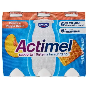 DANONE ACTIMEL PESCA&PAPPA REALE GR.100X6