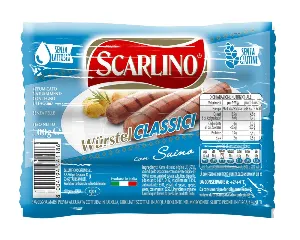 SCARLINO WURSTEL CLASSICI SUINO X4 PZ GR.100