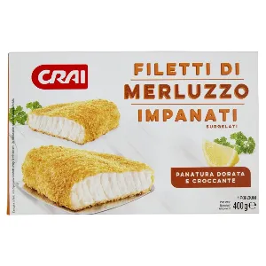 CRAI FILETTO MERLUZZO PANATO GR.400