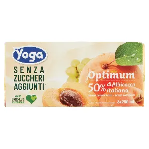 YOGA OPTIMUM SENZA ZUCCHERI ALBICOCCA ML.200X3