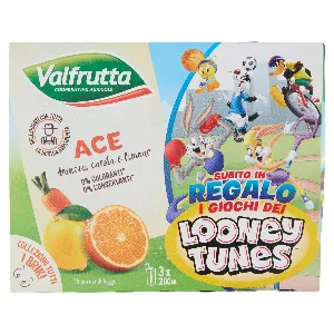 VALFRUTTA ACE ARANCIA/CAROTA E LIMONE ML.200X3