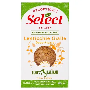 SELECT DECORTICATI LENTICCHIE GIALLE GR.400