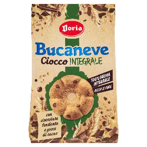 DORIA BISCOTTI BUCANEVE CIOCCO INTEGR SACCO GR.300
