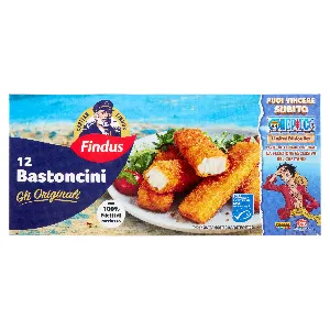 FINDUS CAPITAN BASTONCINI DI MERLUZZO X12 GR.300