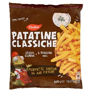 FINDUS CARLETTO PATATINE CLAS. S/GLUTINE GR.600